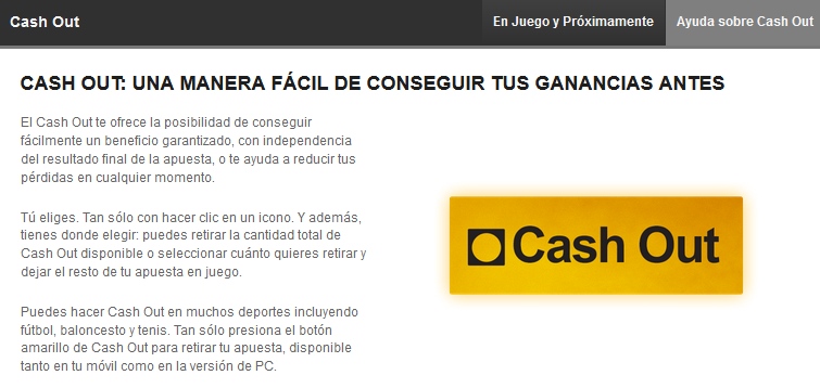 Presentación del Cash Out